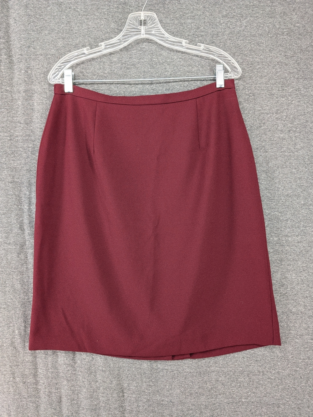 Karen Scott Burgundy Pencil Skirt - Sleek Workwear
